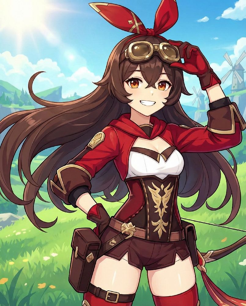 Amber Genshin Impact Character Art